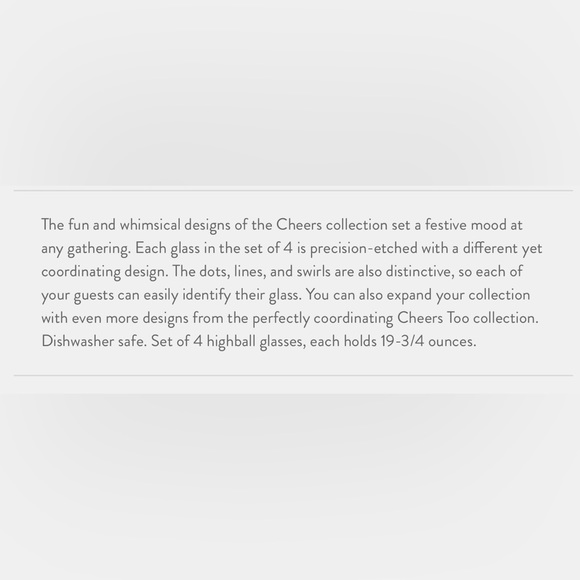 Mikasa highball glasses. Set of 4. - Picture 5 of 6